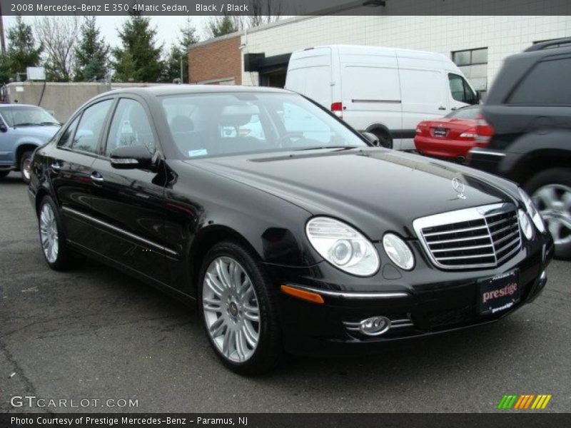Black / Black 2008 Mercedes-Benz E 350 4Matic Sedan