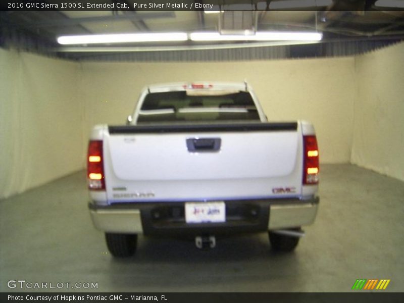 Pure Silver Metallic / Ebony 2010 GMC Sierra 1500 SL Extended Cab