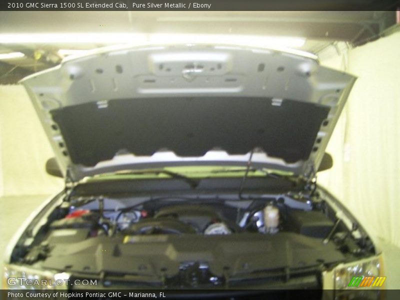Pure Silver Metallic / Ebony 2010 GMC Sierra 1500 SL Extended Cab