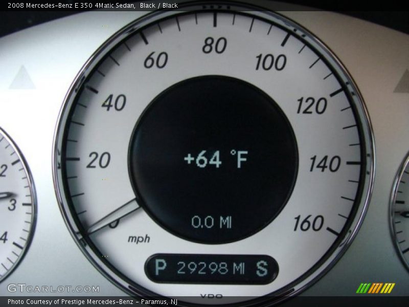 Black / Black 2008 Mercedes-Benz E 350 4Matic Sedan