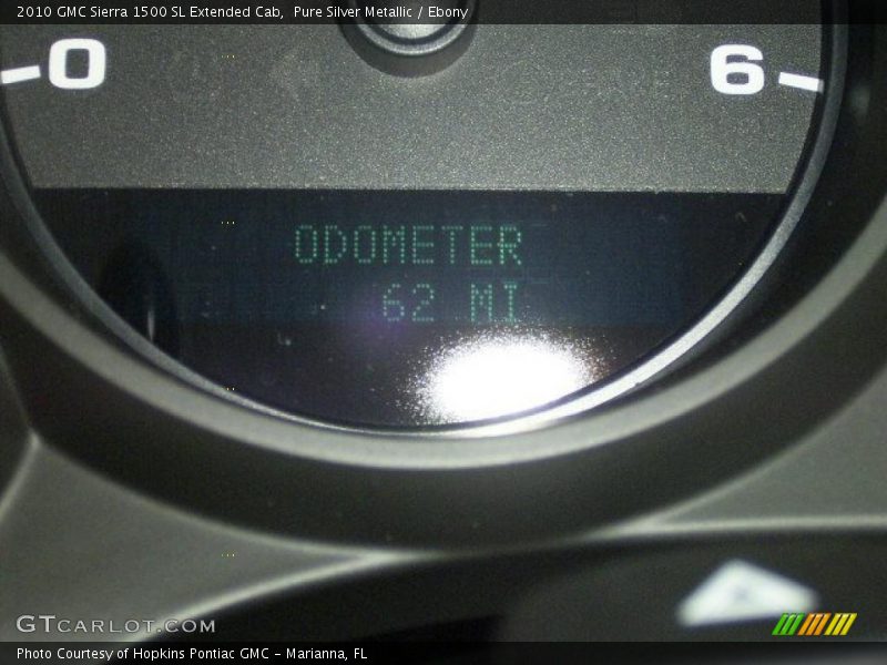 Pure Silver Metallic / Ebony 2010 GMC Sierra 1500 SL Extended Cab