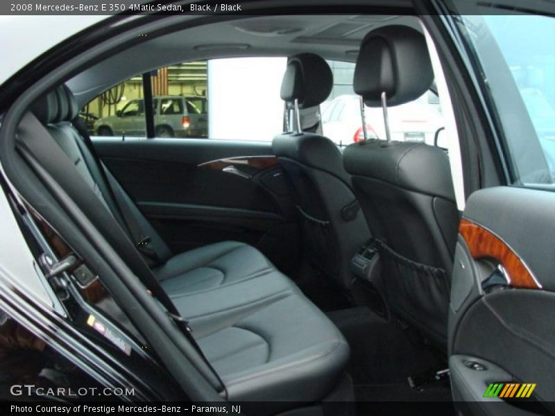 Black / Black 2008 Mercedes-Benz E 350 4Matic Sedan