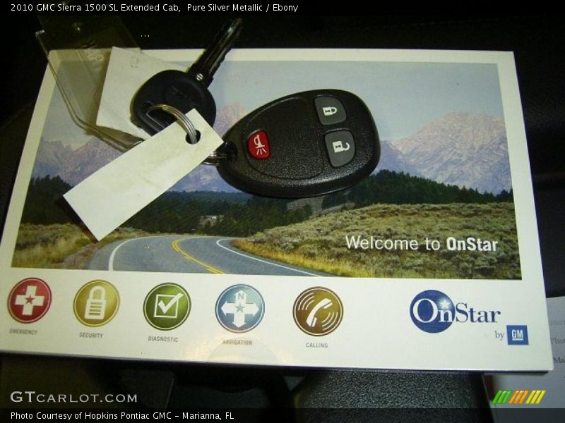 Pure Silver Metallic / Ebony 2010 GMC Sierra 1500 SL Extended Cab