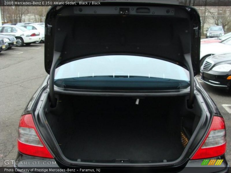 Black / Black 2008 Mercedes-Benz E 350 4Matic Sedan