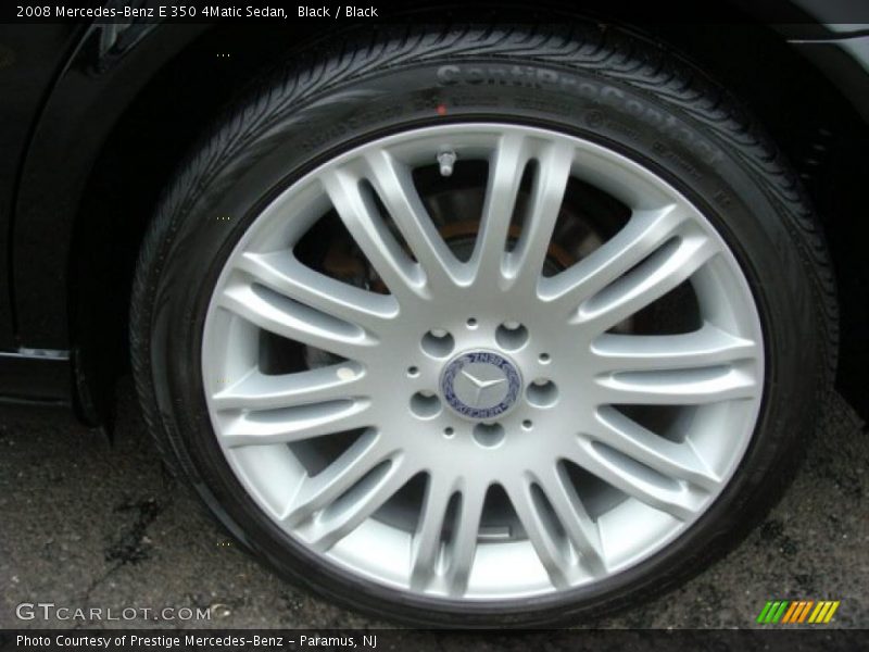 Black / Black 2008 Mercedes-Benz E 350 4Matic Sedan