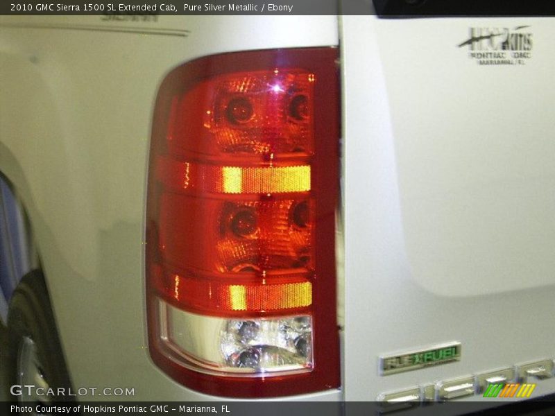 Pure Silver Metallic / Ebony 2010 GMC Sierra 1500 SL Extended Cab