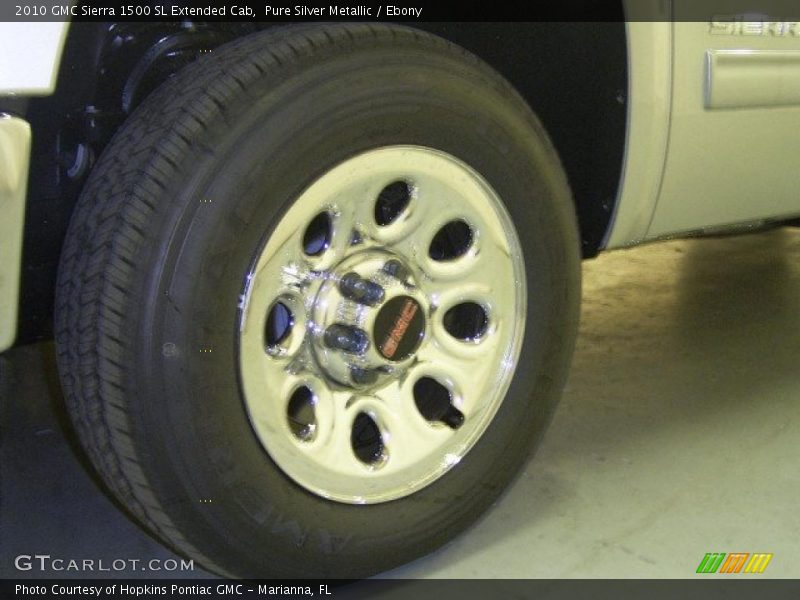 Pure Silver Metallic / Ebony 2010 GMC Sierra 1500 SL Extended Cab