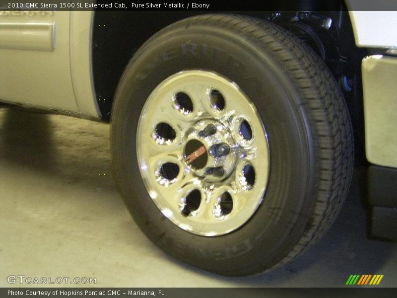 Pure Silver Metallic / Ebony 2010 GMC Sierra 1500 SL Extended Cab