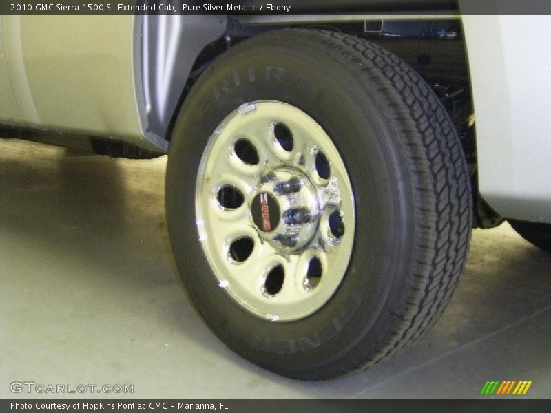 Pure Silver Metallic / Ebony 2010 GMC Sierra 1500 SL Extended Cab