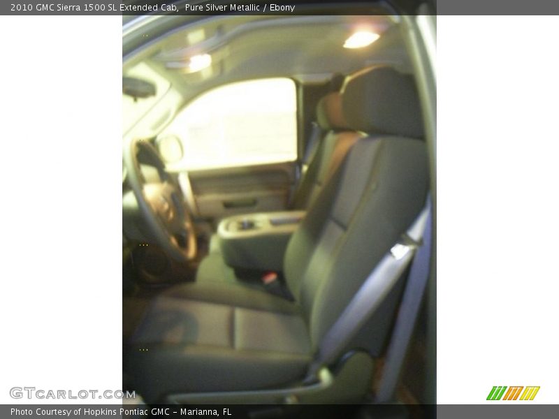 Pure Silver Metallic / Ebony 2010 GMC Sierra 1500 SL Extended Cab