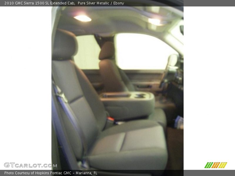 Pure Silver Metallic / Ebony 2010 GMC Sierra 1500 SL Extended Cab