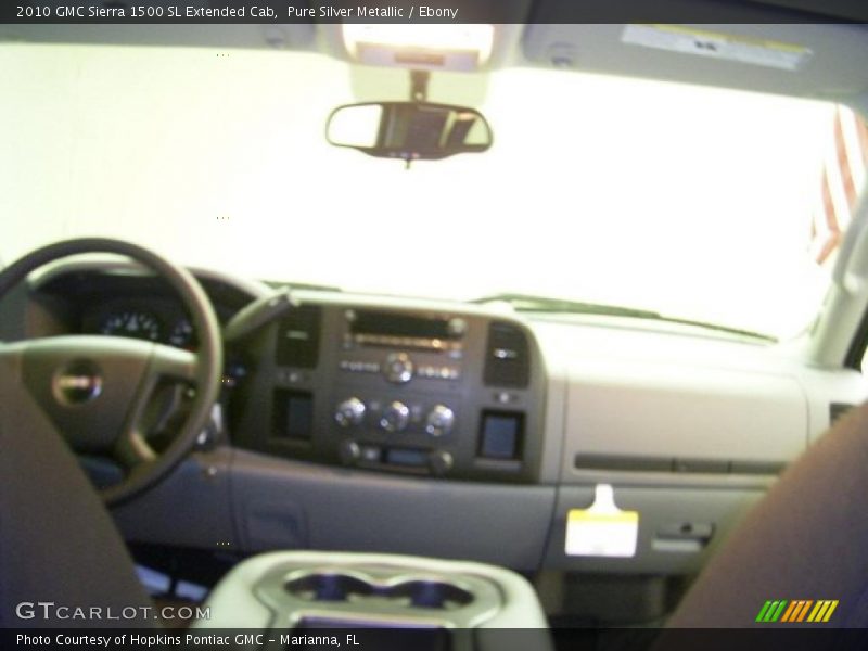 Pure Silver Metallic / Ebony 2010 GMC Sierra 1500 SL Extended Cab