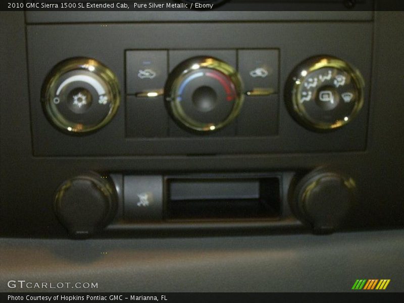Pure Silver Metallic / Ebony 2010 GMC Sierra 1500 SL Extended Cab