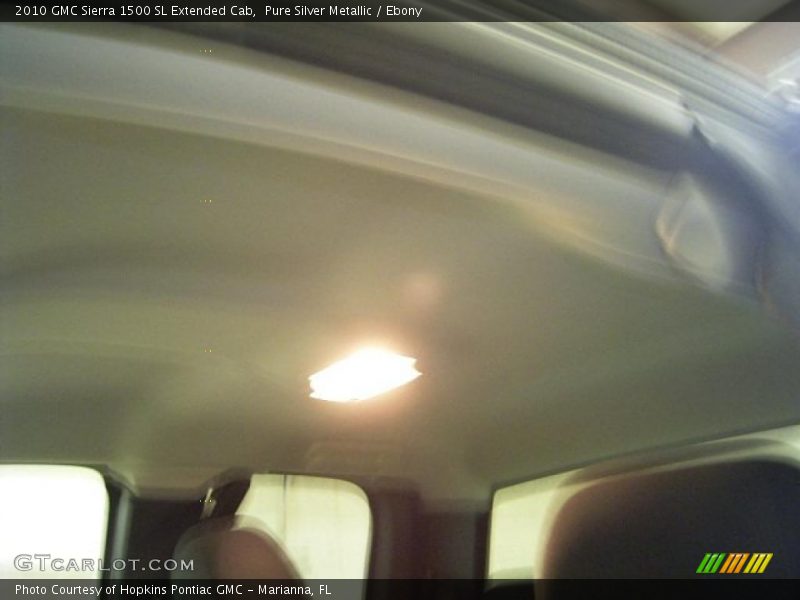 Pure Silver Metallic / Ebony 2010 GMC Sierra 1500 SL Extended Cab