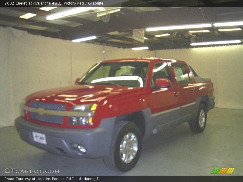 Victory Red / Graphite 2002 Chevrolet Avalanche 4WD