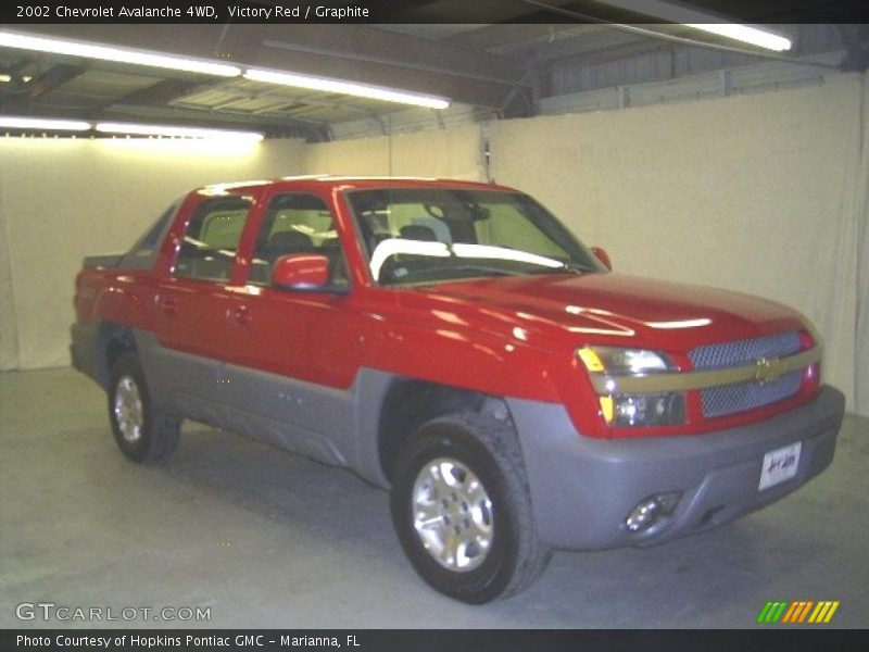 Victory Red / Graphite 2002 Chevrolet Avalanche 4WD