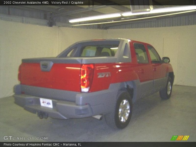 Victory Red / Graphite 2002 Chevrolet Avalanche 4WD