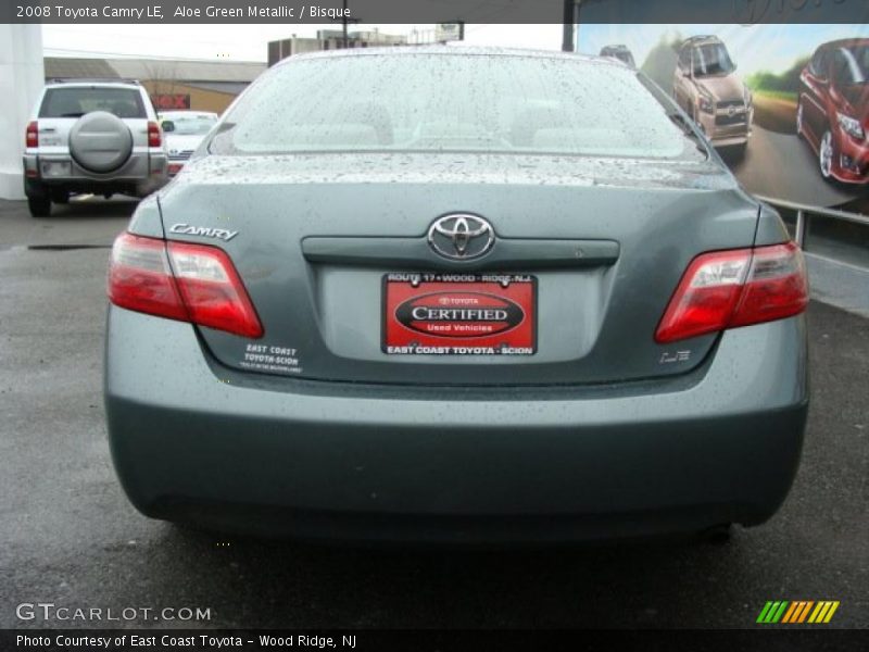 Aloe Green Metallic / Bisque 2008 Toyota Camry LE