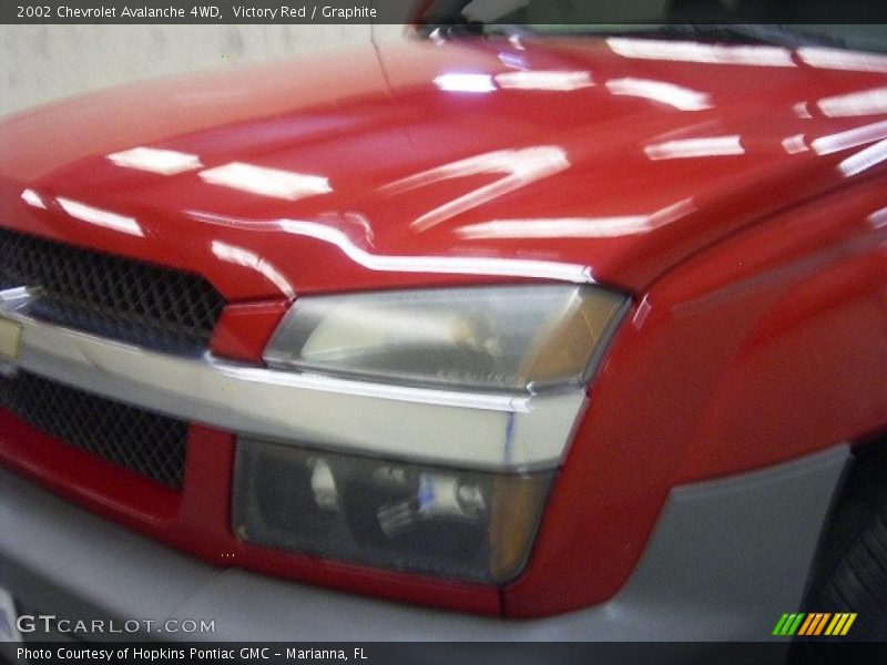 Victory Red / Graphite 2002 Chevrolet Avalanche 4WD