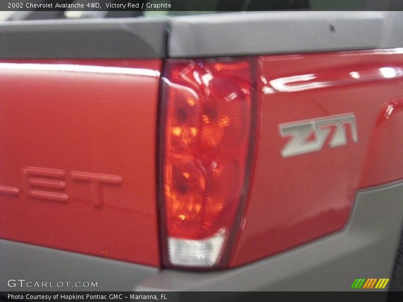 Victory Red / Graphite 2002 Chevrolet Avalanche 4WD