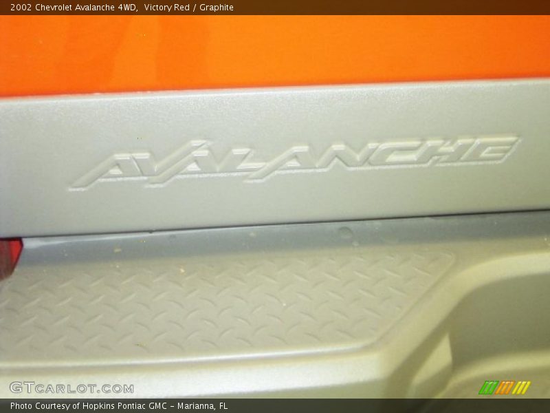 Victory Red / Graphite 2002 Chevrolet Avalanche 4WD