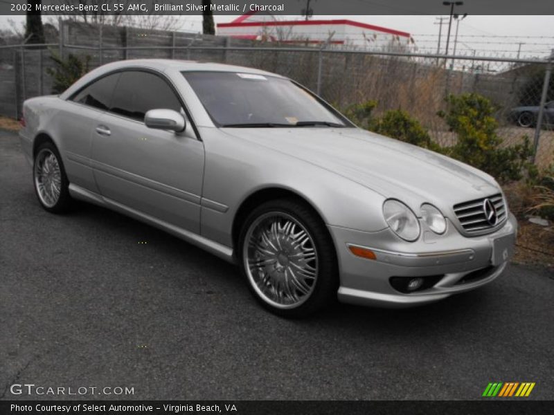 Brilliant Silver Metallic / Charcoal 2002 Mercedes-Benz CL 55 AMG