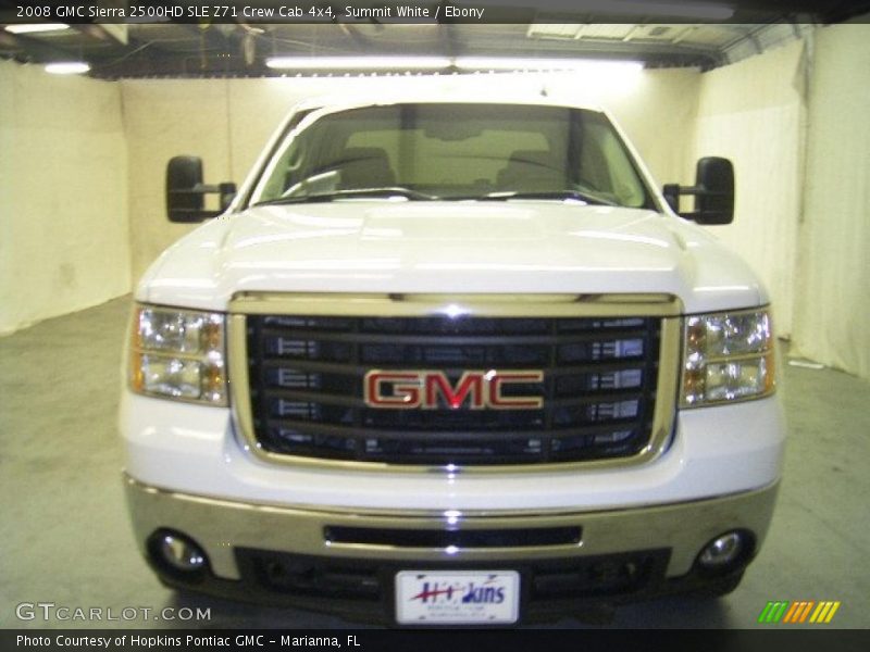 Summit White / Ebony 2008 GMC Sierra 2500HD SLE Z71 Crew Cab 4x4