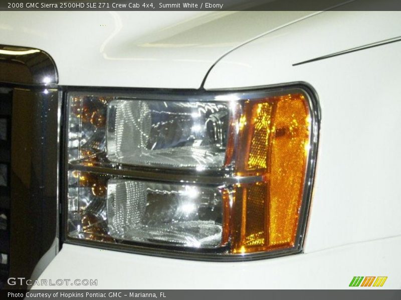 Summit White / Ebony 2008 GMC Sierra 2500HD SLE Z71 Crew Cab 4x4