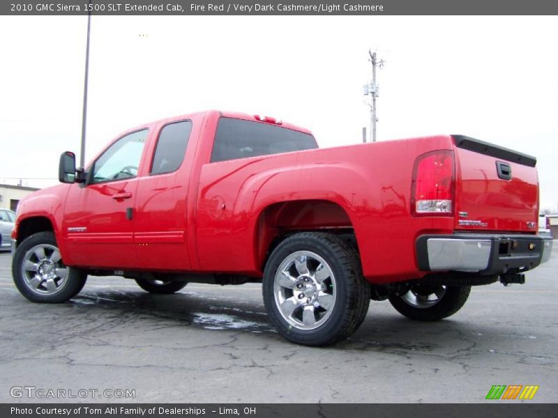 Fire Red / Very Dark Cashmere/Light Cashmere 2010 GMC Sierra 1500 SLT Extended Cab