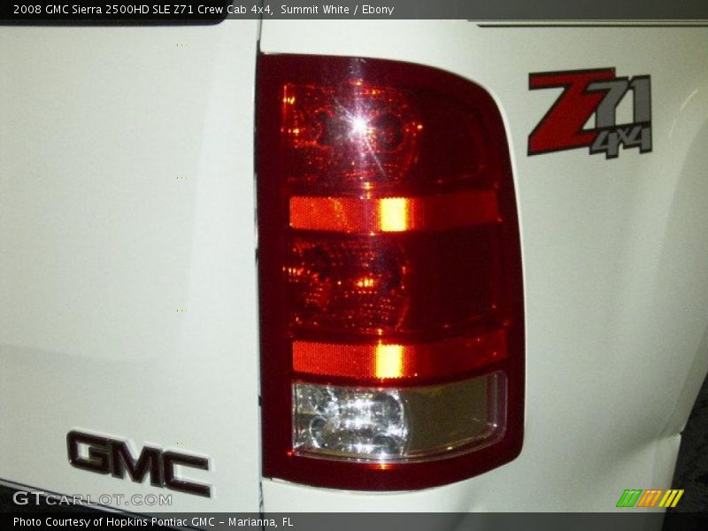Summit White / Ebony 2008 GMC Sierra 2500HD SLE Z71 Crew Cab 4x4