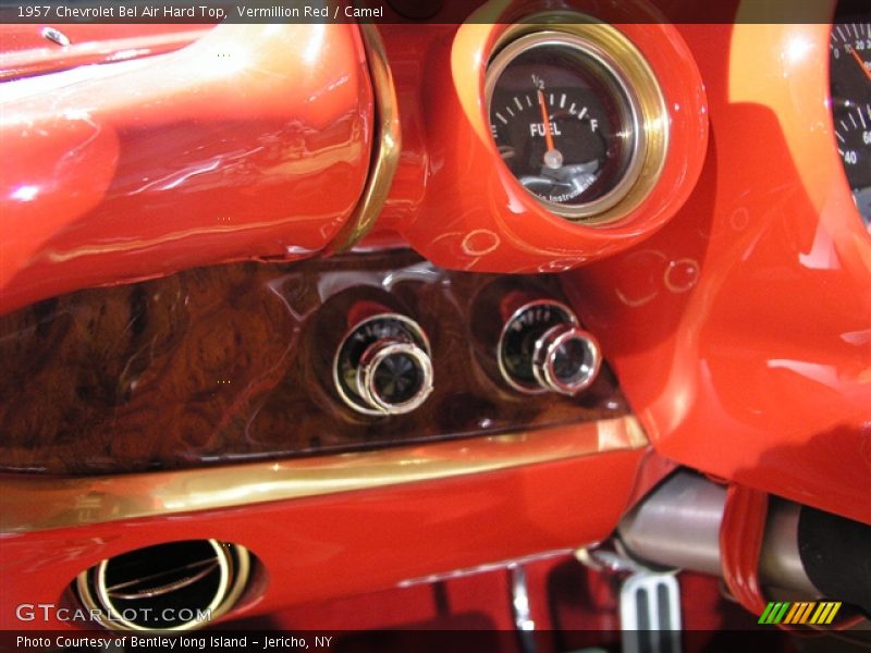 Vermillion Red / Camel 1957 Chevrolet Bel Air Hard Top