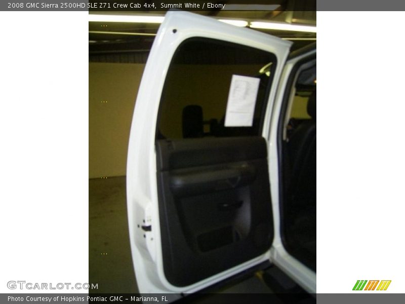 Summit White / Ebony 2008 GMC Sierra 2500HD SLE Z71 Crew Cab 4x4