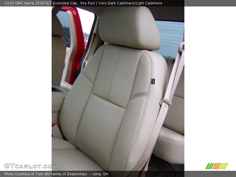 Fire Red / Very Dark Cashmere/Light Cashmere 2010 GMC Sierra 1500 SLT Extended Cab