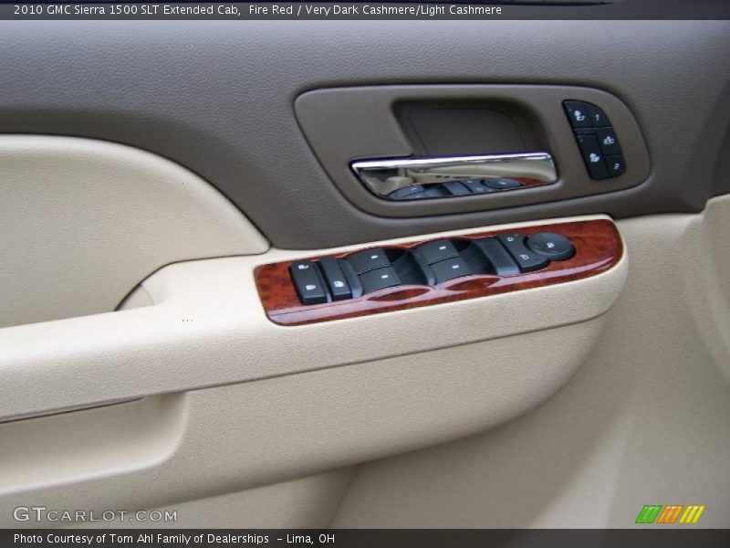 Fire Red / Very Dark Cashmere/Light Cashmere 2010 GMC Sierra 1500 SLT Extended Cab