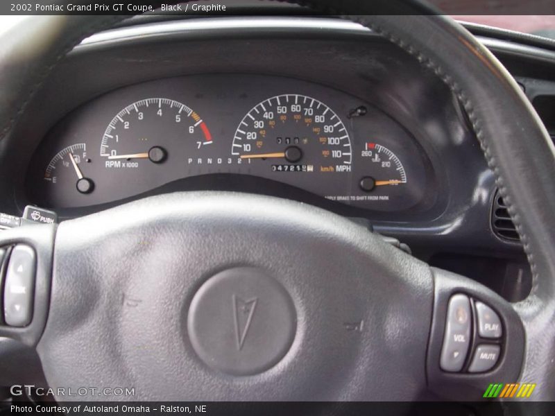 Black / Graphite 2002 Pontiac Grand Prix GT Coupe