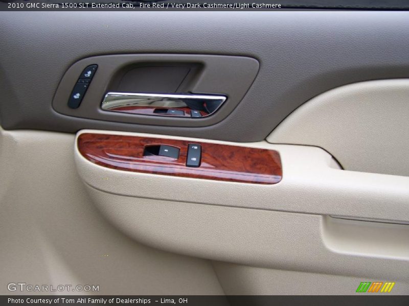 Fire Red / Very Dark Cashmere/Light Cashmere 2010 GMC Sierra 1500 SLT Extended Cab