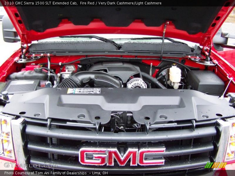 Fire Red / Very Dark Cashmere/Light Cashmere 2010 GMC Sierra 1500 SLT Extended Cab