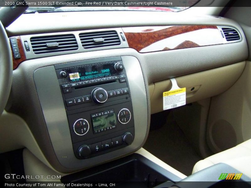 Fire Red / Very Dark Cashmere/Light Cashmere 2010 GMC Sierra 1500 SLT Extended Cab