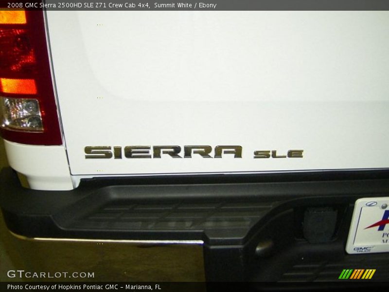 Summit White / Ebony 2008 GMC Sierra 2500HD SLE Z71 Crew Cab 4x4