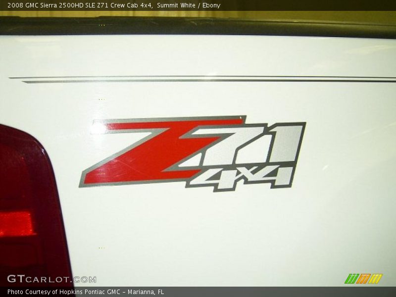 Summit White / Ebony 2008 GMC Sierra 2500HD SLE Z71 Crew Cab 4x4