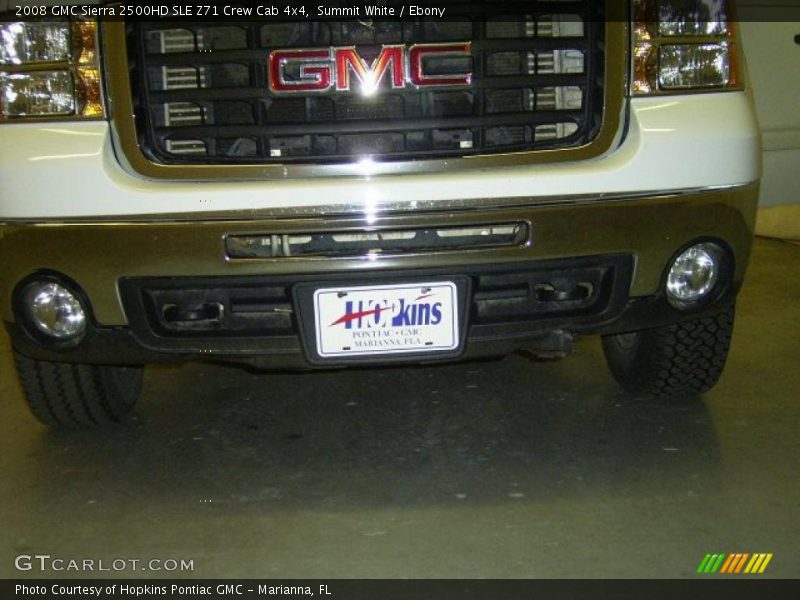 Summit White / Ebony 2008 GMC Sierra 2500HD SLE Z71 Crew Cab 4x4