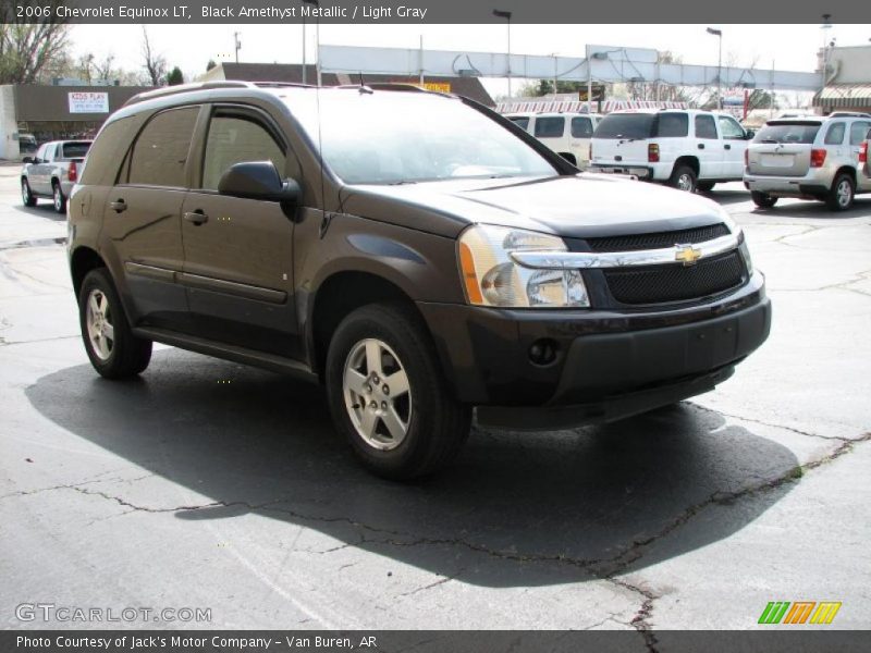Black Amethyst Metallic / Light Gray 2006 Chevrolet Equinox LT