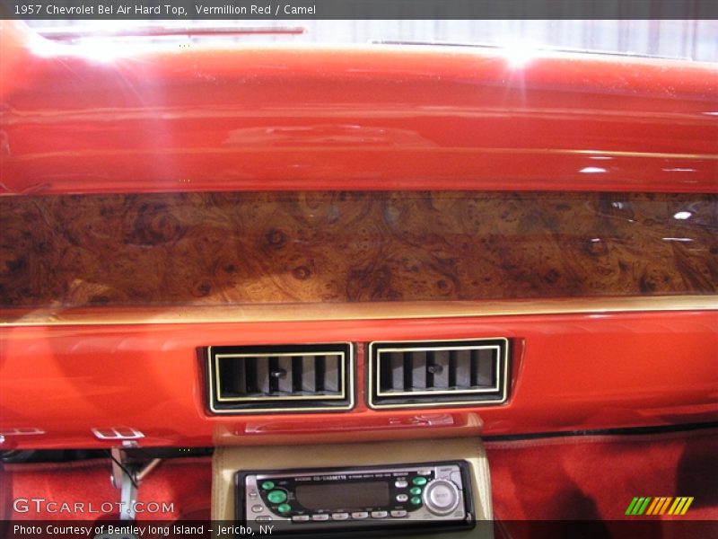 Vermillion Red / Camel 1957 Chevrolet Bel Air Hard Top