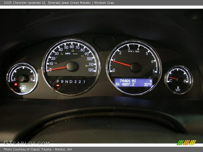 Emerald Jewel Green Metallic / Medium Gray 2005 Chevrolet Uplander LS