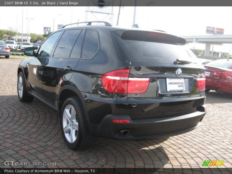 Jet Black / Sand Beige 2007 BMW X5 3.0si