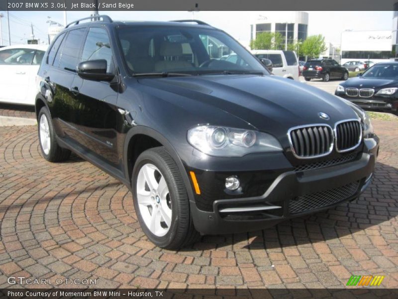 Jet Black / Sand Beige 2007 BMW X5 3.0si