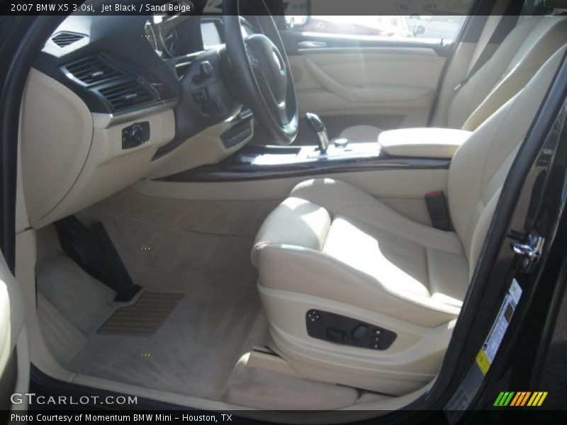 Jet Black / Sand Beige 2007 BMW X5 3.0si