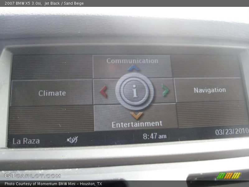 Jet Black / Sand Beige 2007 BMW X5 3.0si