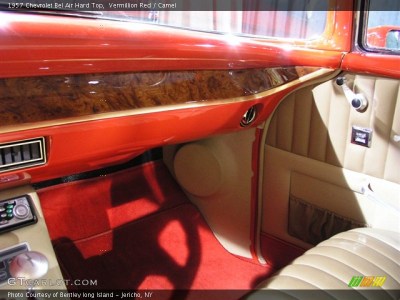 Vermillion Red / Camel 1957 Chevrolet Bel Air Hard Top