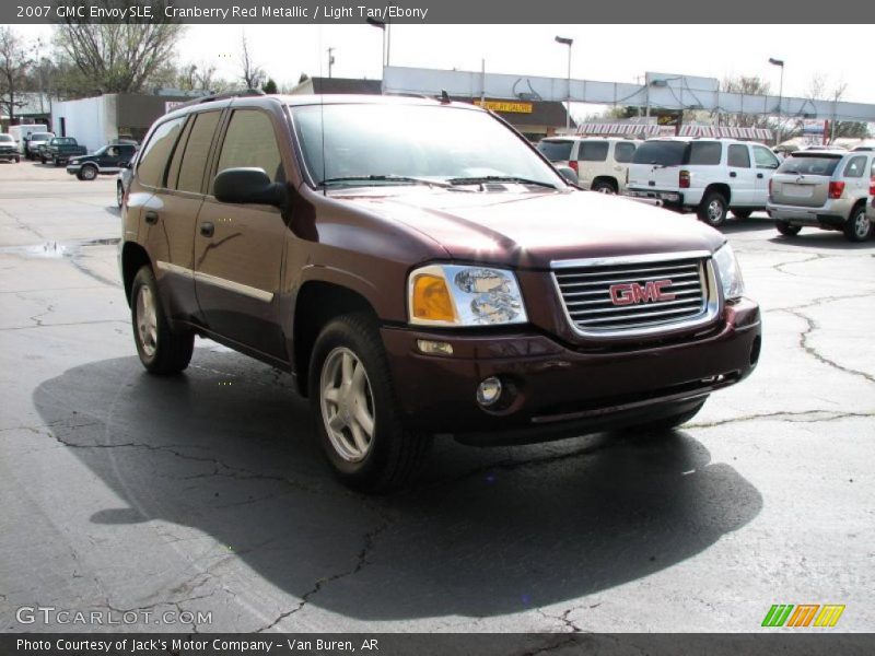 Cranberry Red Metallic / Light Tan/Ebony 2007 GMC Envoy SLE